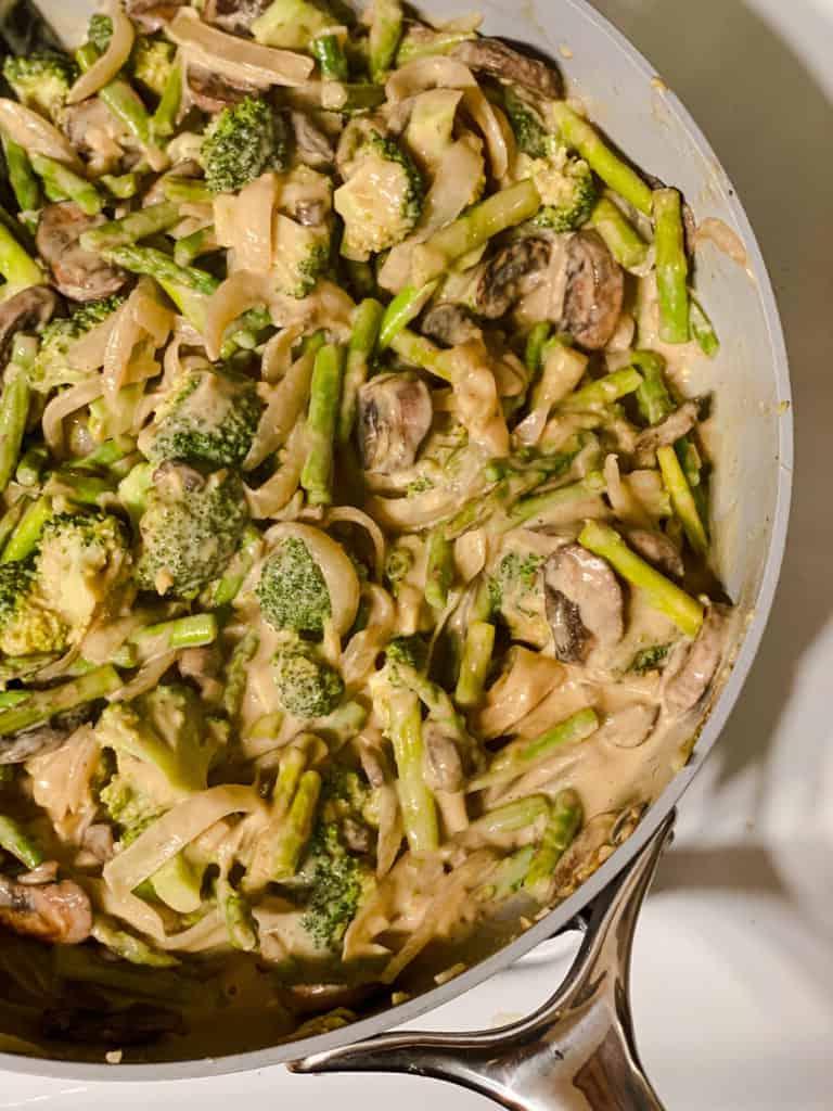 Cremige Reisnudelpfanne 16 Zutaten kochen in der Pfanne