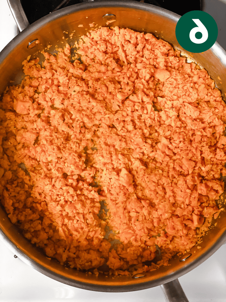 Einfacher Süßkartoffelreis 9 Verarbeitungsschritt: Süßkartoffeln braten in der Pfanne