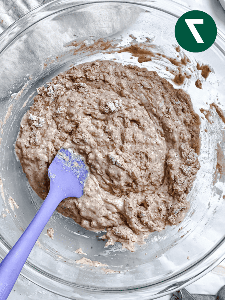 Veganer Karottenkuchen 10 Schritt: Zutaten in Schüssel mischen