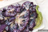 Vibrant Roasted Purple Cauliflower
