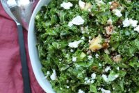 Sweet and Savory Kale Quinoa Salad with Feta