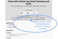 Scale Your Recipe Servings