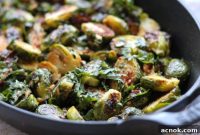 Trejos Signature Roasted Brussels Sprouts with Red Chimichurri