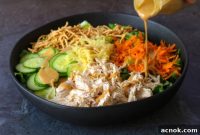 Irresistible Creamy Sesame Chinese Chicken Salad