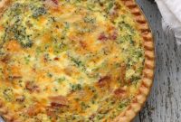 Hearty Deep Dish Bacon Broccoli Quiche