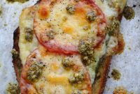 Vibrant Roasted Asparagus Tomato Pesto Melt