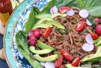 Zesty Mexican Shredded Beef Salad
