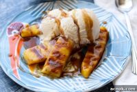Caramelized Pineapple with Spiced Rum Glaze