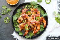 Chutney-Kissed Bacon-Wrapped Shrimp