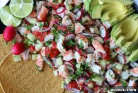 Tangy Shrimp Ceviche Tostadas