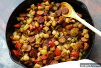 Spicy Cajun Sausage and Potato Hash