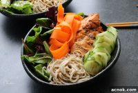 Vibrant Teriyaki Chicken Soba Noodle Salad
