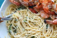 Flavorful Roasted Garlic Shrimp Spaghetti