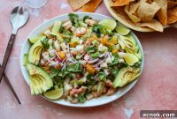 Bright Citrus Shrimp, Avocado, Jicama Salad