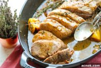 Seared Pork Tenderloin with Lemon-Herb Skillet Sauce