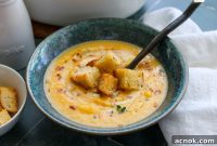 Cozy One Pot Roasted Butternut Squash Soup