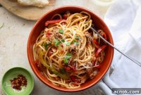 Robust Italian Sausage and Pepper Spaghetti