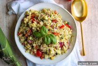 Bright Pesto Orzo Summer Salad