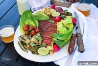 Grilled Steak Salad with a Fiery Jalapeño Twist