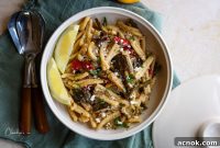Grilled Garden Pasta with Zesty Feta and Lemon