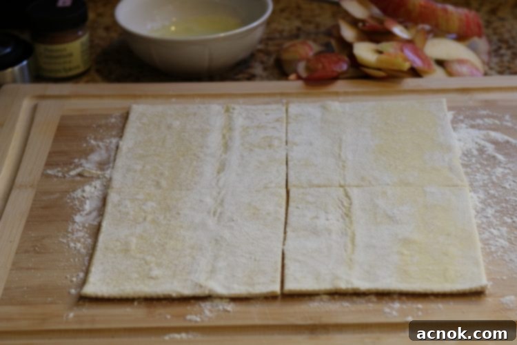puff pastry on board