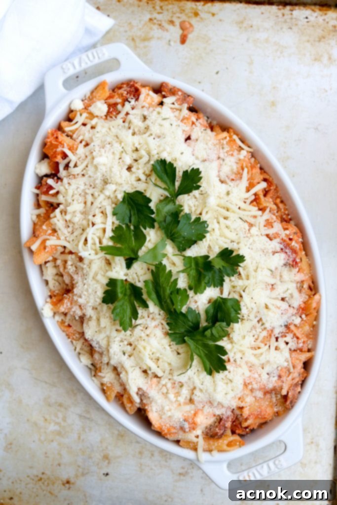 pasta before baking