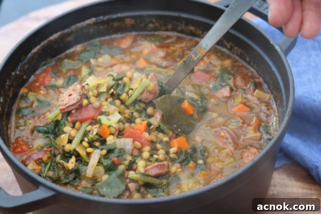 Soup in dutch oven