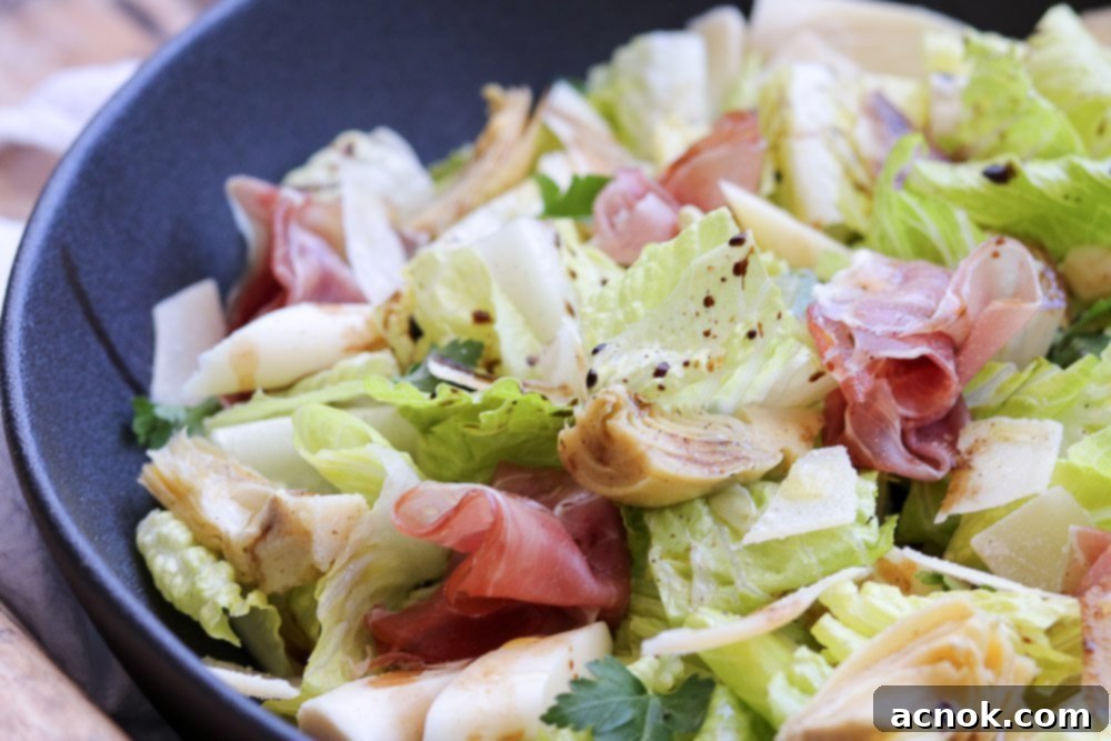 salad in bowl side view