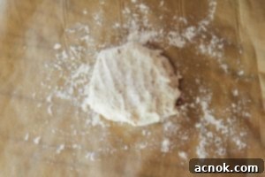 dough on parchment