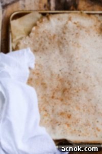 Rustic cracker in baking sheet