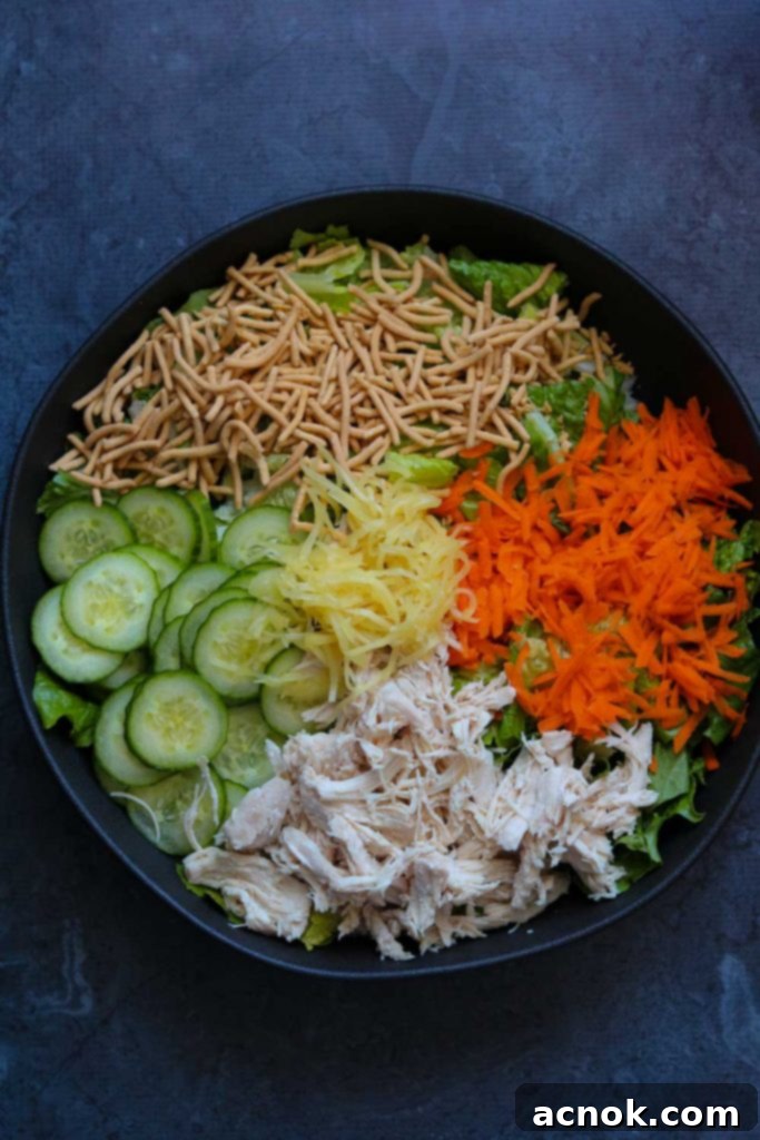 finish with ginger and creamy sesame dressing