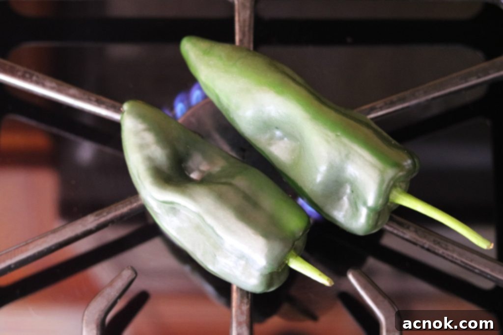 how to roast chiles