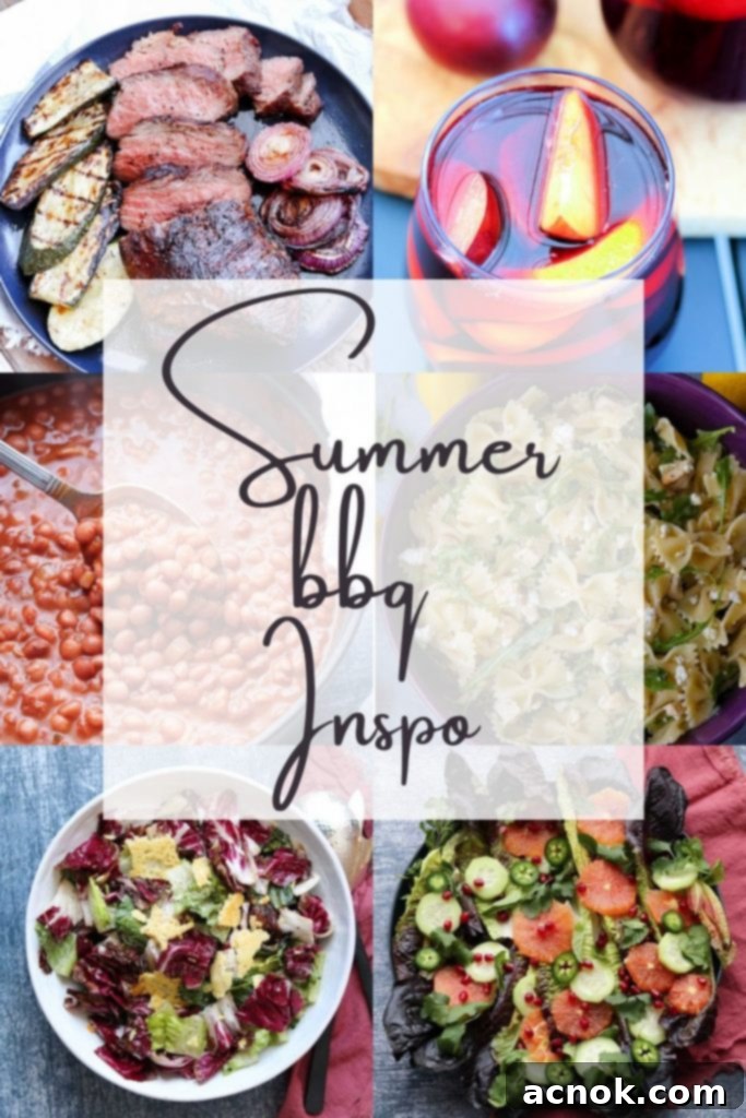 montage photo of summer recipe inspiration vertical 