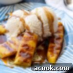Grilled Pineapple with Spiced Rum Butter Sauce