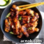 mouthwatering spicy grilled Asian style chicken wings