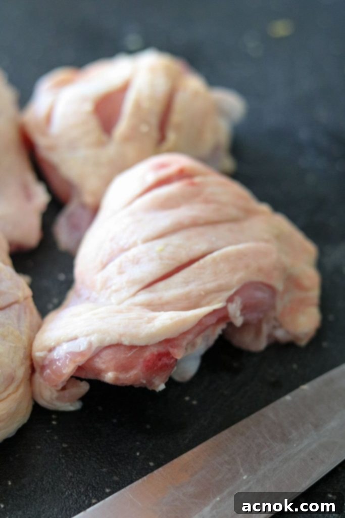 chicken with slices