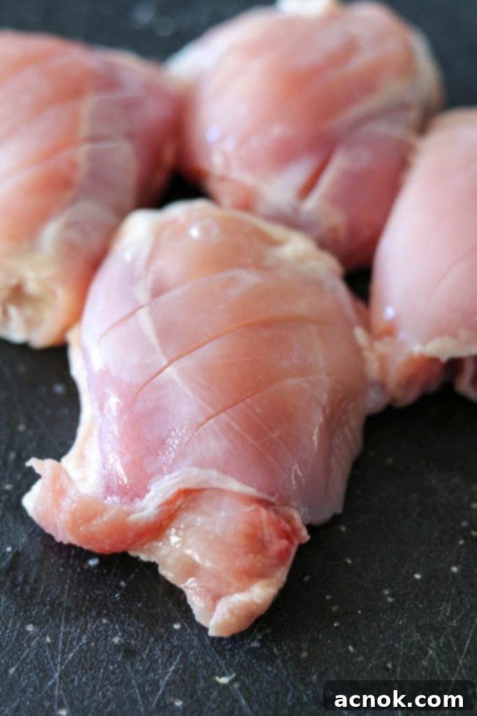 chicken with slices