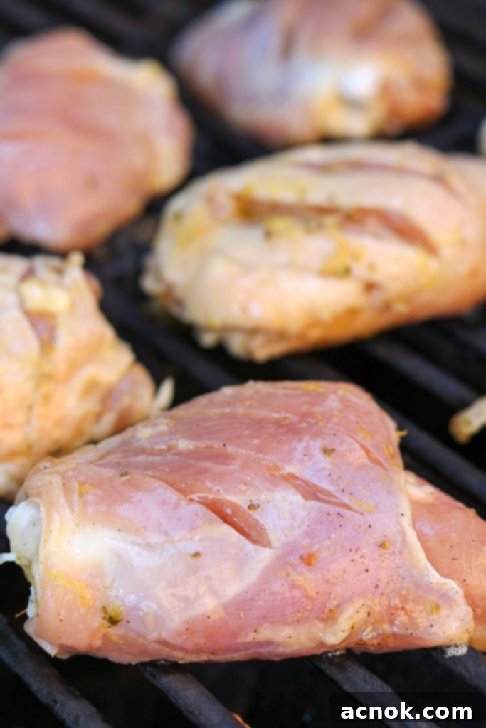 chicken ready for the grill
