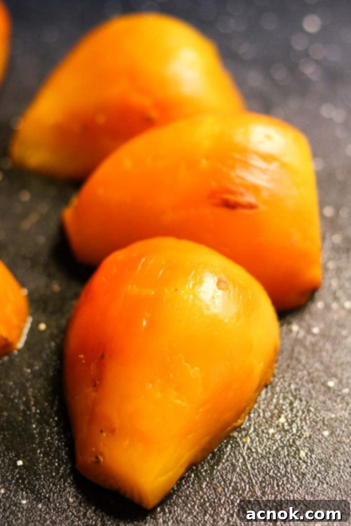 roasted beets ready for salad