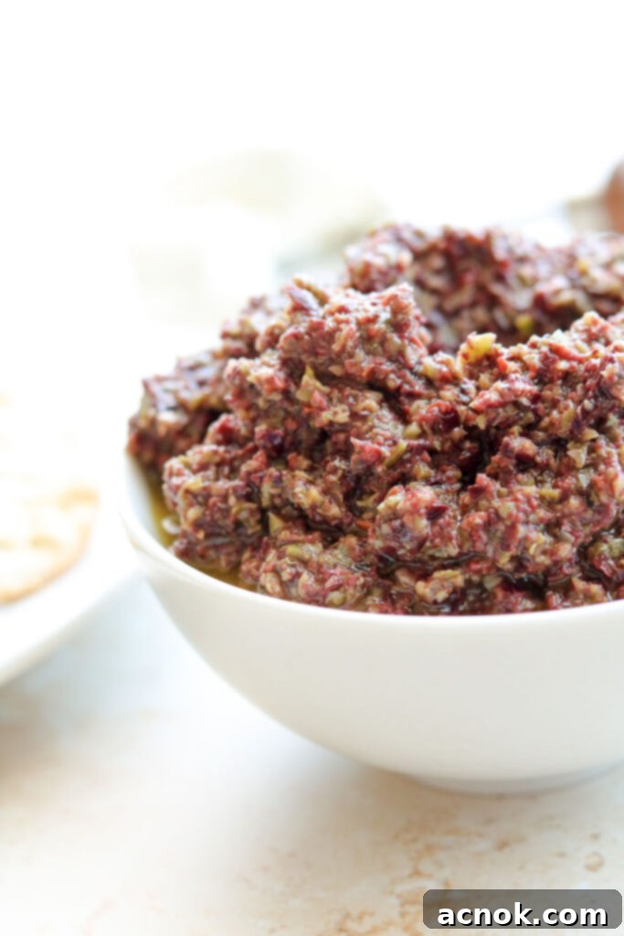 mixed olive tapenade - anchovy free