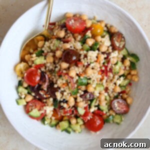 pearl couscous salad w feta chickpeas