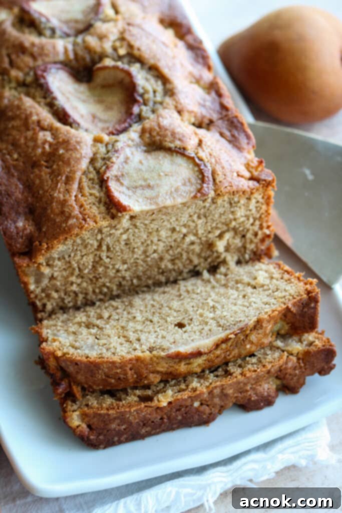 pear ginger quick bread 