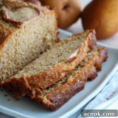 pear ginger quick bread