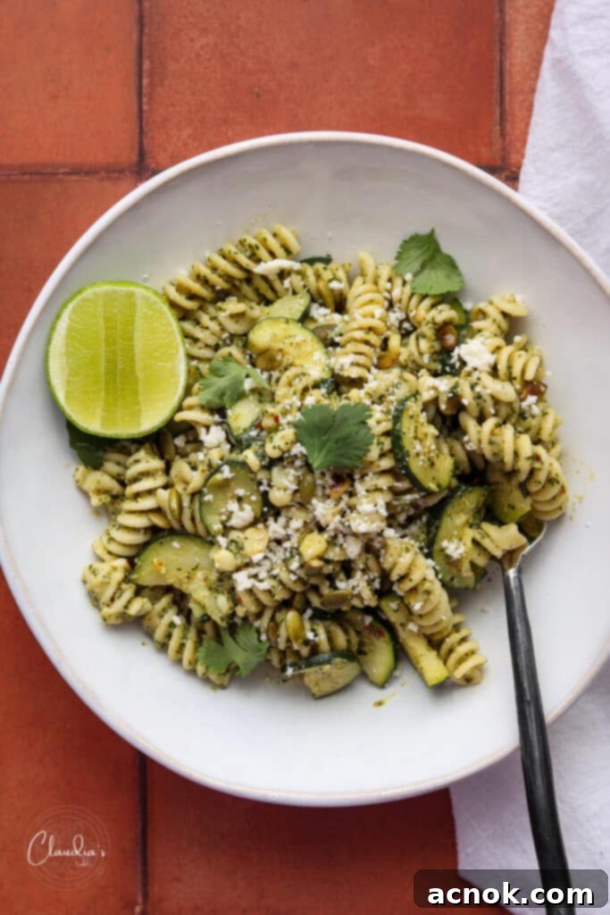 serving suggestion for pasta