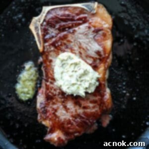 square image of charred scallion butter