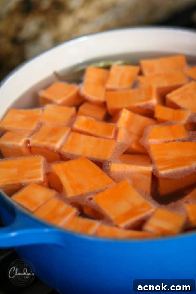 sweet potato cooking