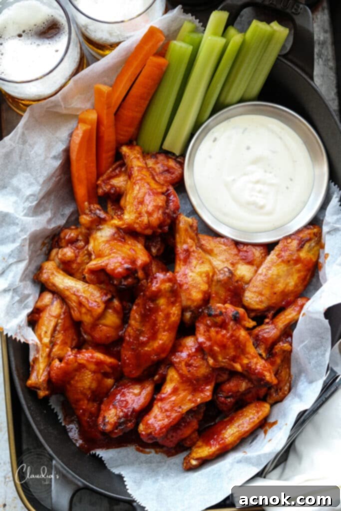 baked beer bbq chicken wings with ranch and beers