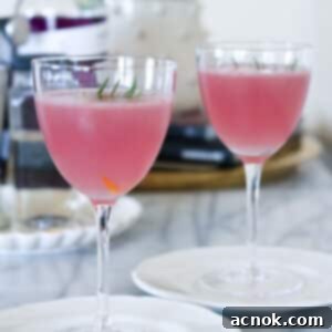 Simple Meyer Lemon Gimlet cocktail with Empress Gin.