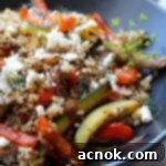 Roasted Vegetable Quinoa with Feta