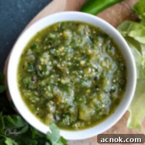 Roasted Tomatillo Salsa Verde
